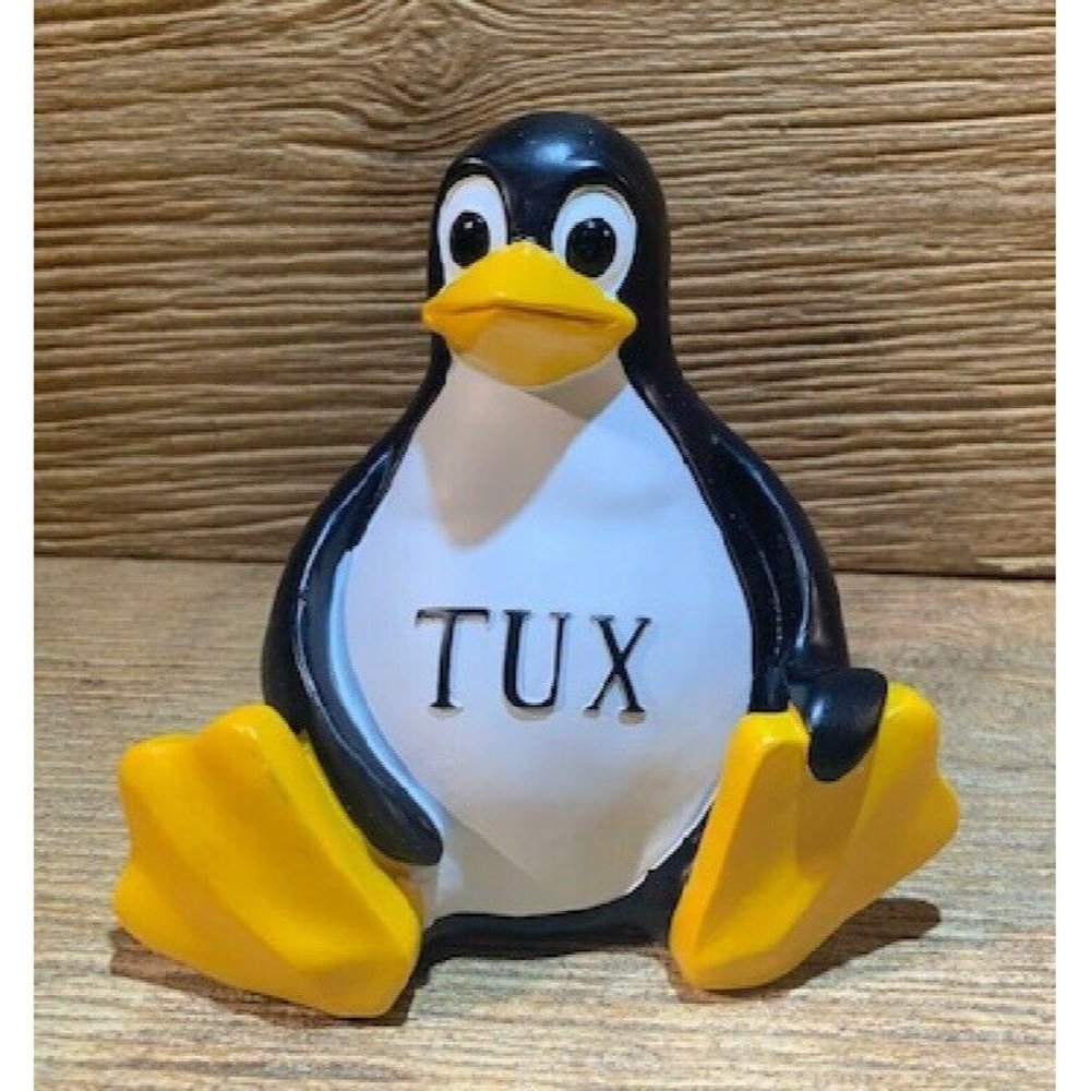 Tux Linux Mascot Penguin 5" tall Figurine 0183-84492